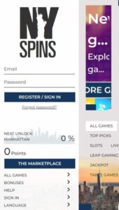 NYspins casino website