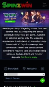 Spinzwin casino website