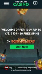 TheOnlineCasino casino website