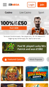 Mr. Mega casino website