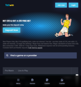 Tebwin casino website