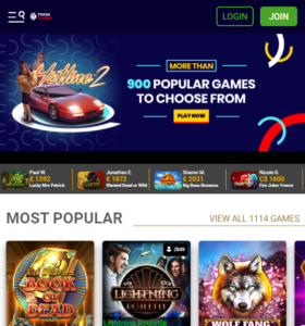 TradaCasino casino website